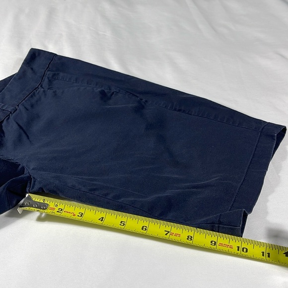 Ann Taylor womens navy blue Boardwalk Short flat front 10" Bermuda - size 4 - Picture 9 of 10